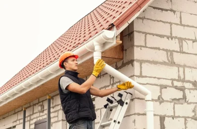 Pose et remplacement de gouttières à Thoigné